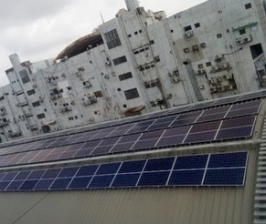 Sandes Press solar panels