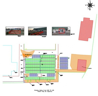 Site plan with array layout