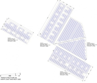 Tripod structure layout